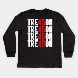 TRE45ON - TREASON Kids Long Sleeve T-Shirt